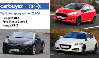 Top 3 used sporty cars for £5,000 header