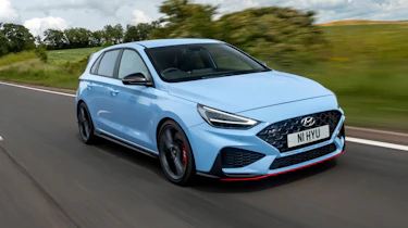 2021 Hyundai i30 N hatchback - front 3/4 dynamic