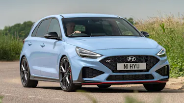 2021 Hyundai i30 N hatchback - front 3/4 cornering
