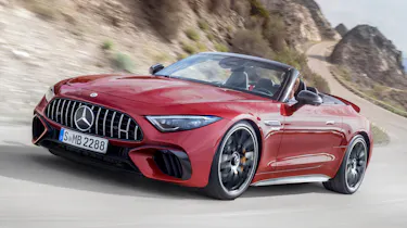 2022 Mercedes SL - front 3/4 driving