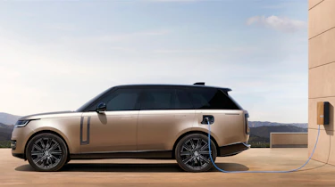 2022 Range Rover SUV - side view charging