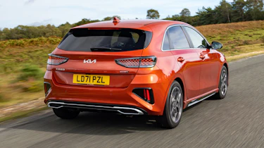 2021 Kia Ceed driving - rear view
