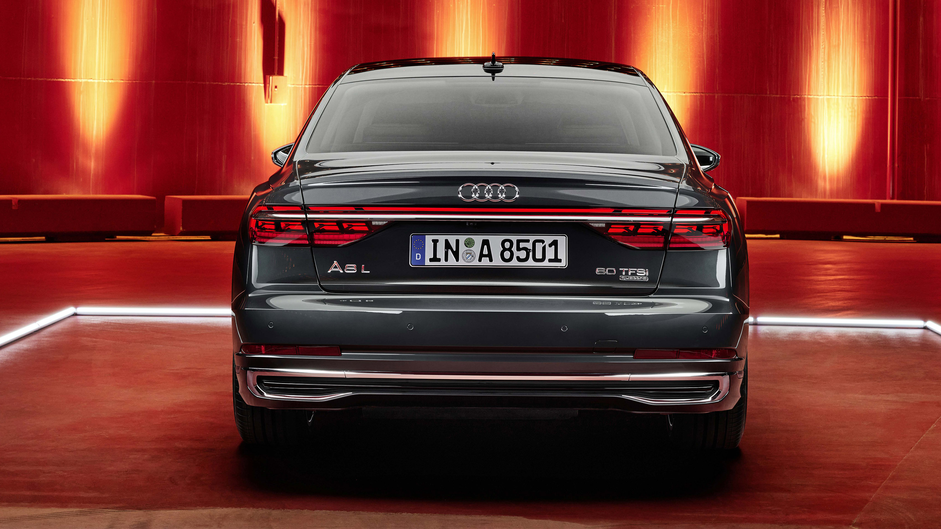 New Audi A8 rear view