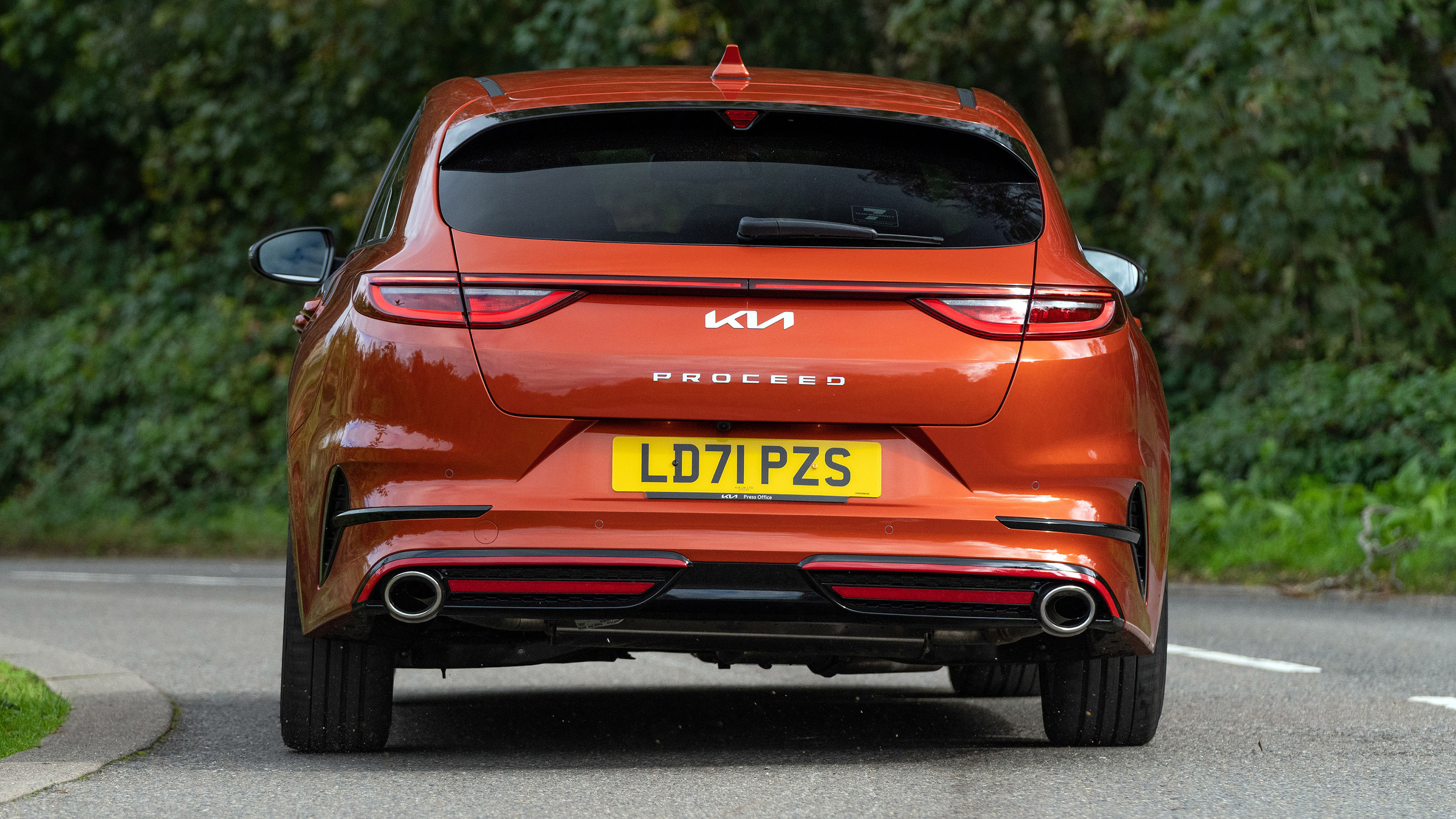 2021 Kia ProCeed driving - rear view