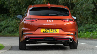 2021 Kia ProCeed driving - rear view