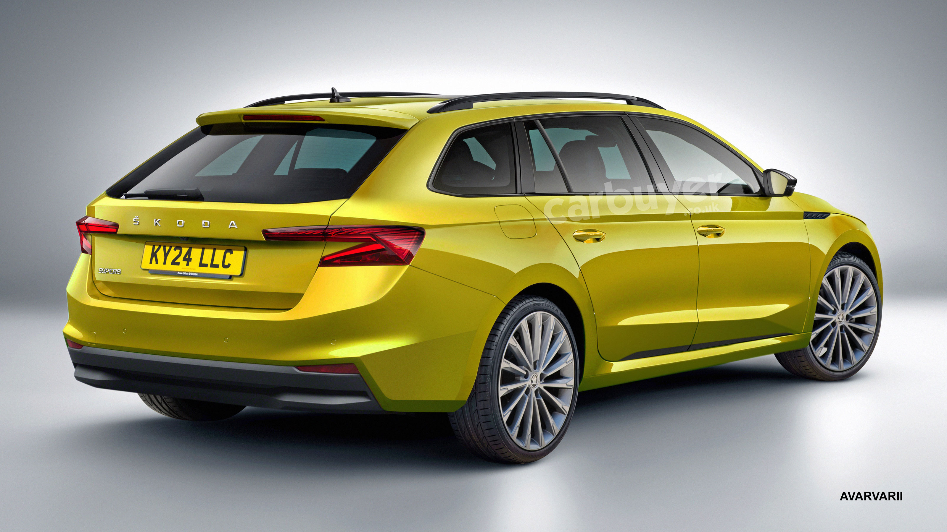 2024 Skoda Superb estate render