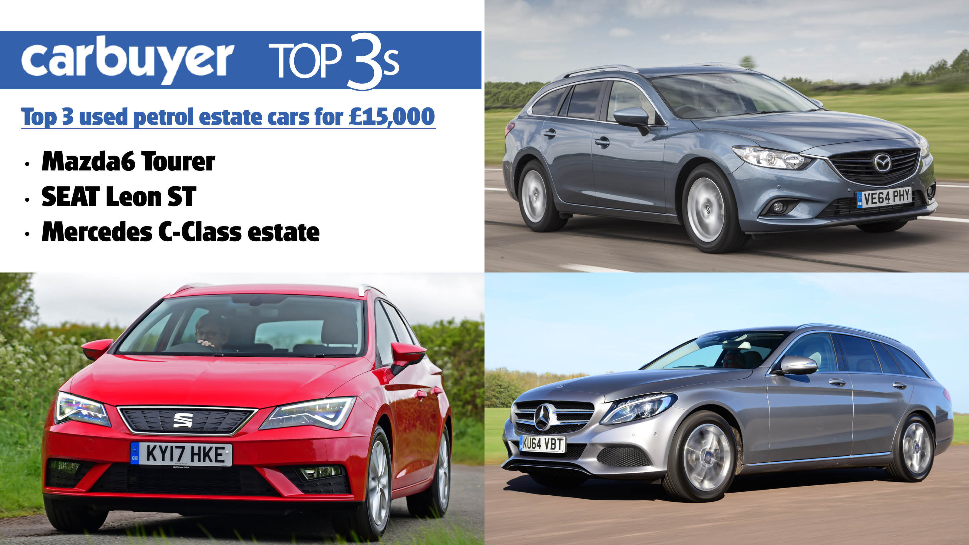 Top 3 used petrol estate