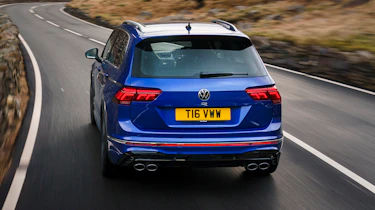 Volkswagen Tiguan R driving - rear view