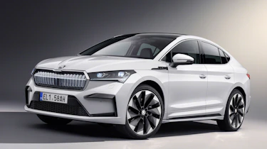 2022 Skoda Enyaq Coupe iV- front 3/4 view
