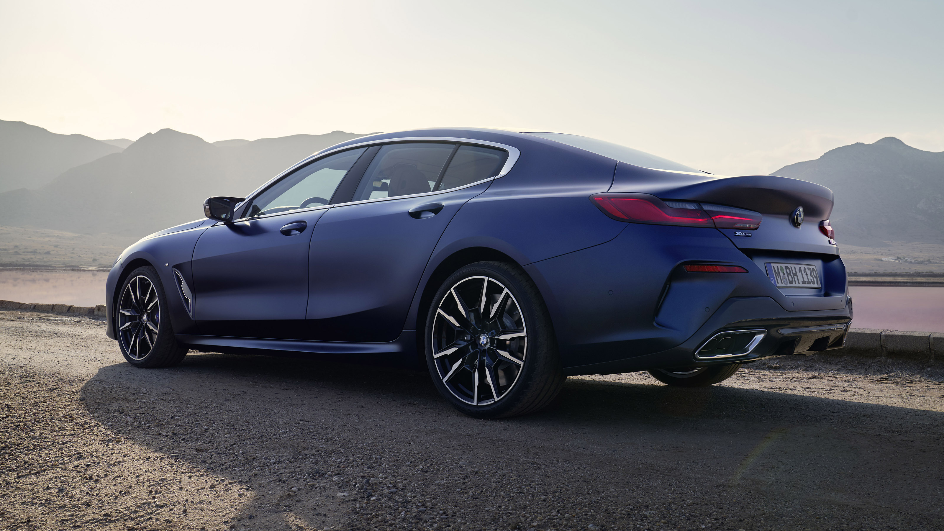 2022 BMW 8 Series Gran Coupe rear low view