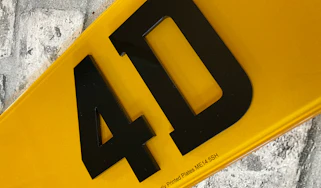 4D Number Plate
