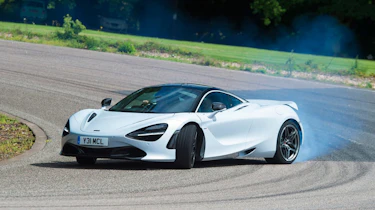 McLaren 720S coupe - hard cornering