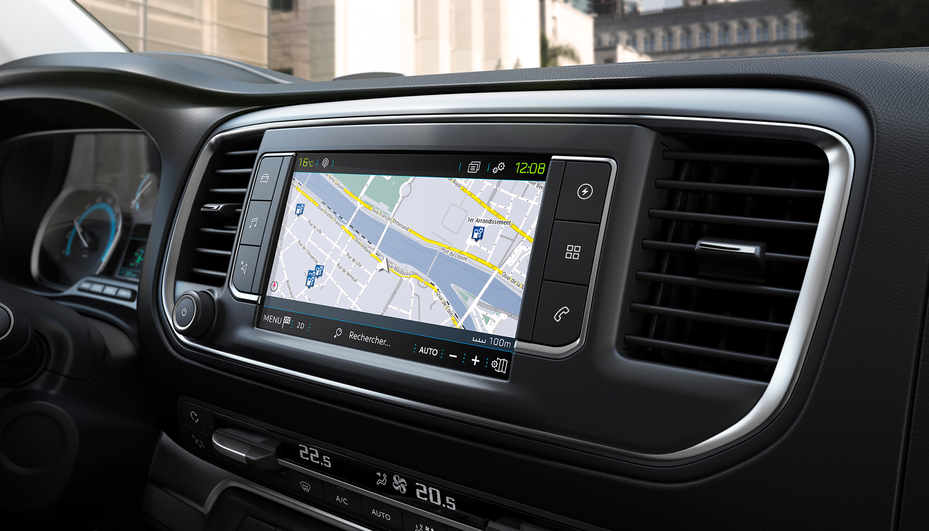 Peugeot e-Traveller MPV sat nav