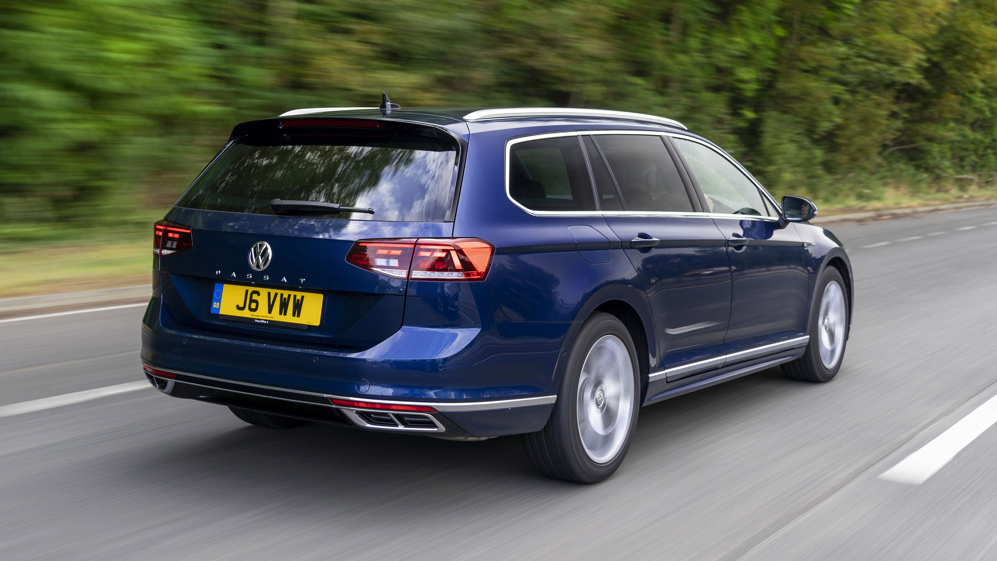 Volkswagen Passat Estate driving - rear