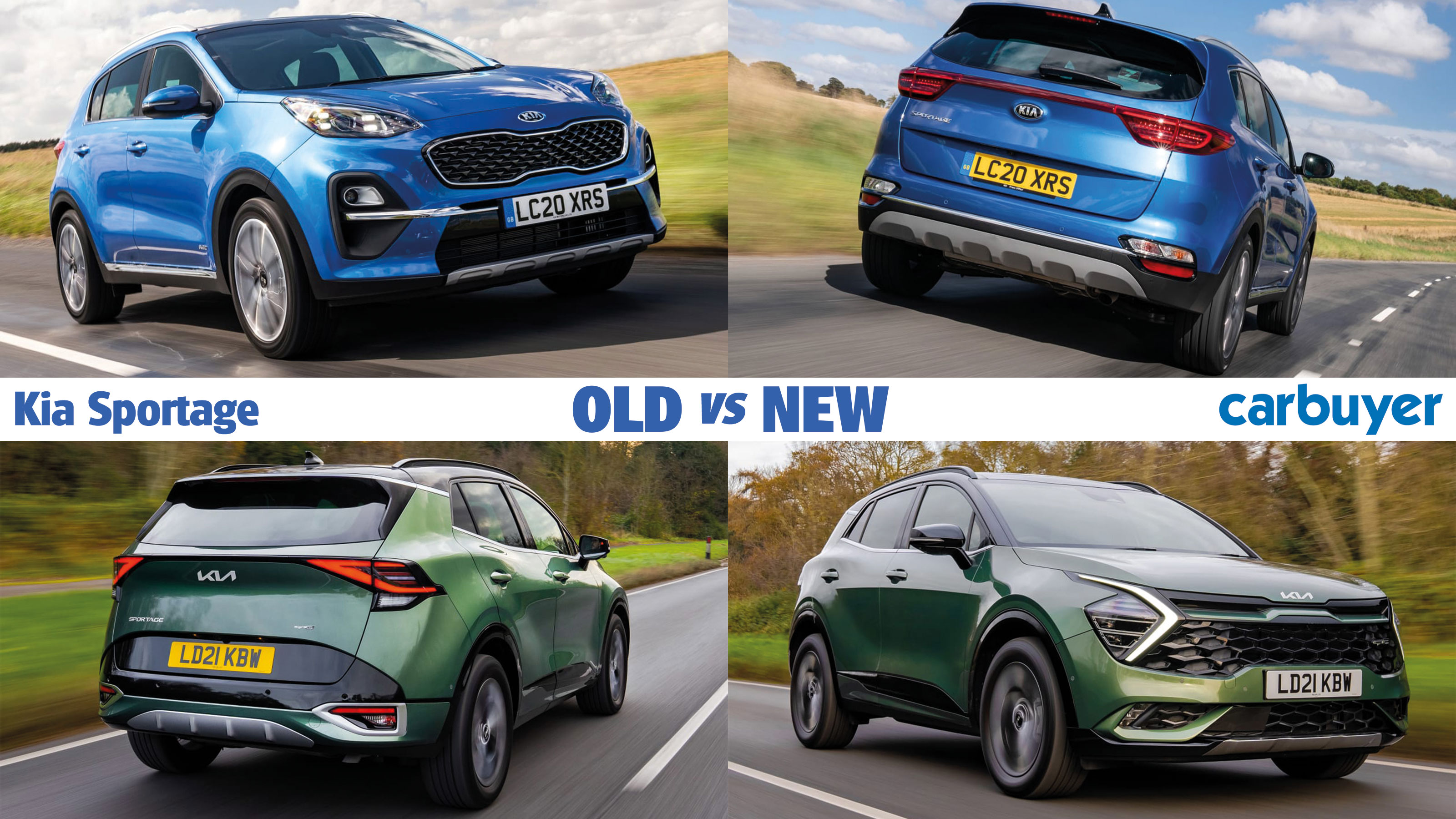 Kia Sportage old vs new header