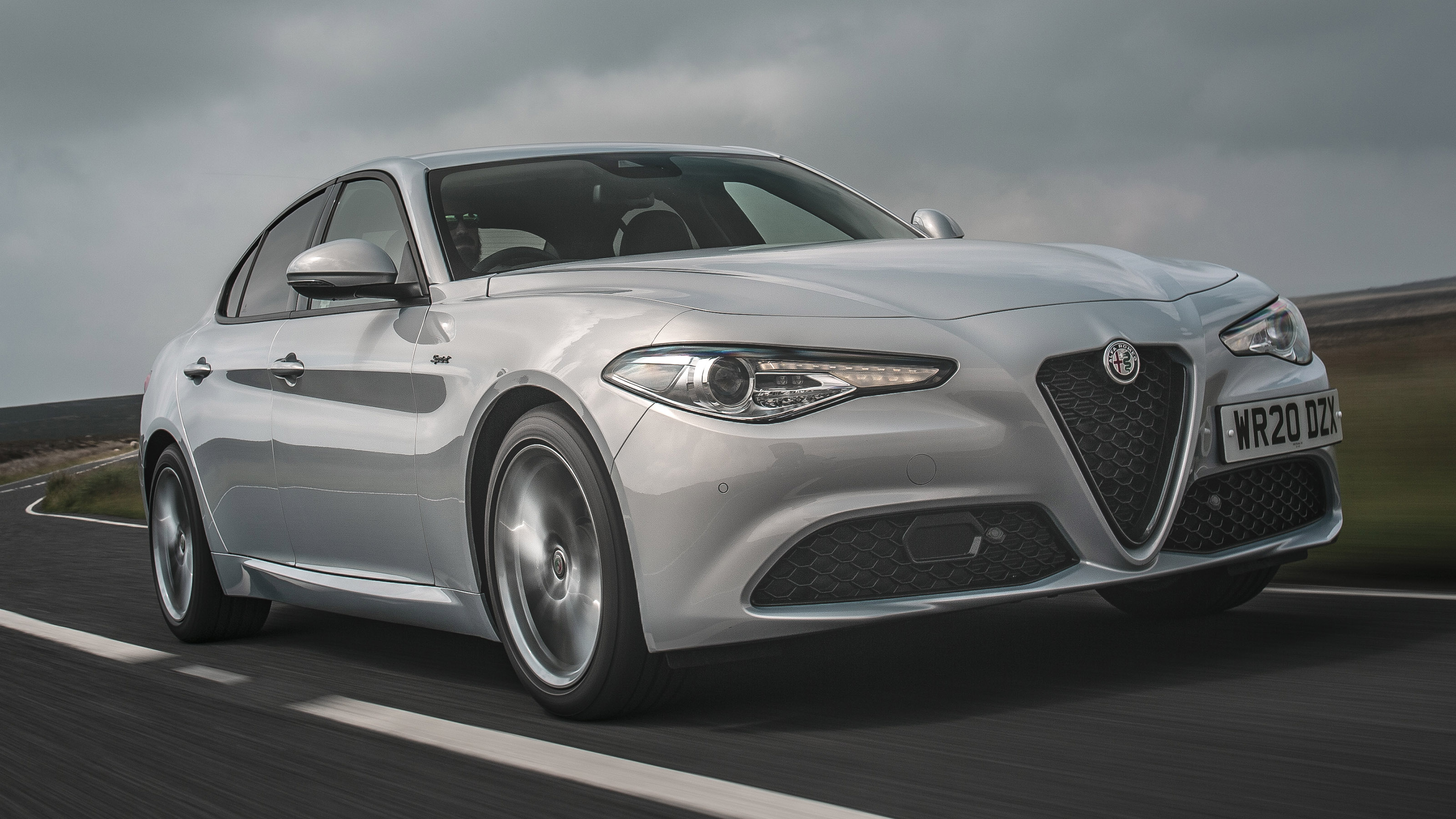 Alfa Romeo Giulia driving