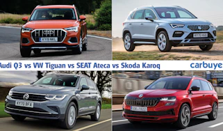 Audi Q3 vs VW Tiguan vs SEAT Ateca vs Skoda Karoq header