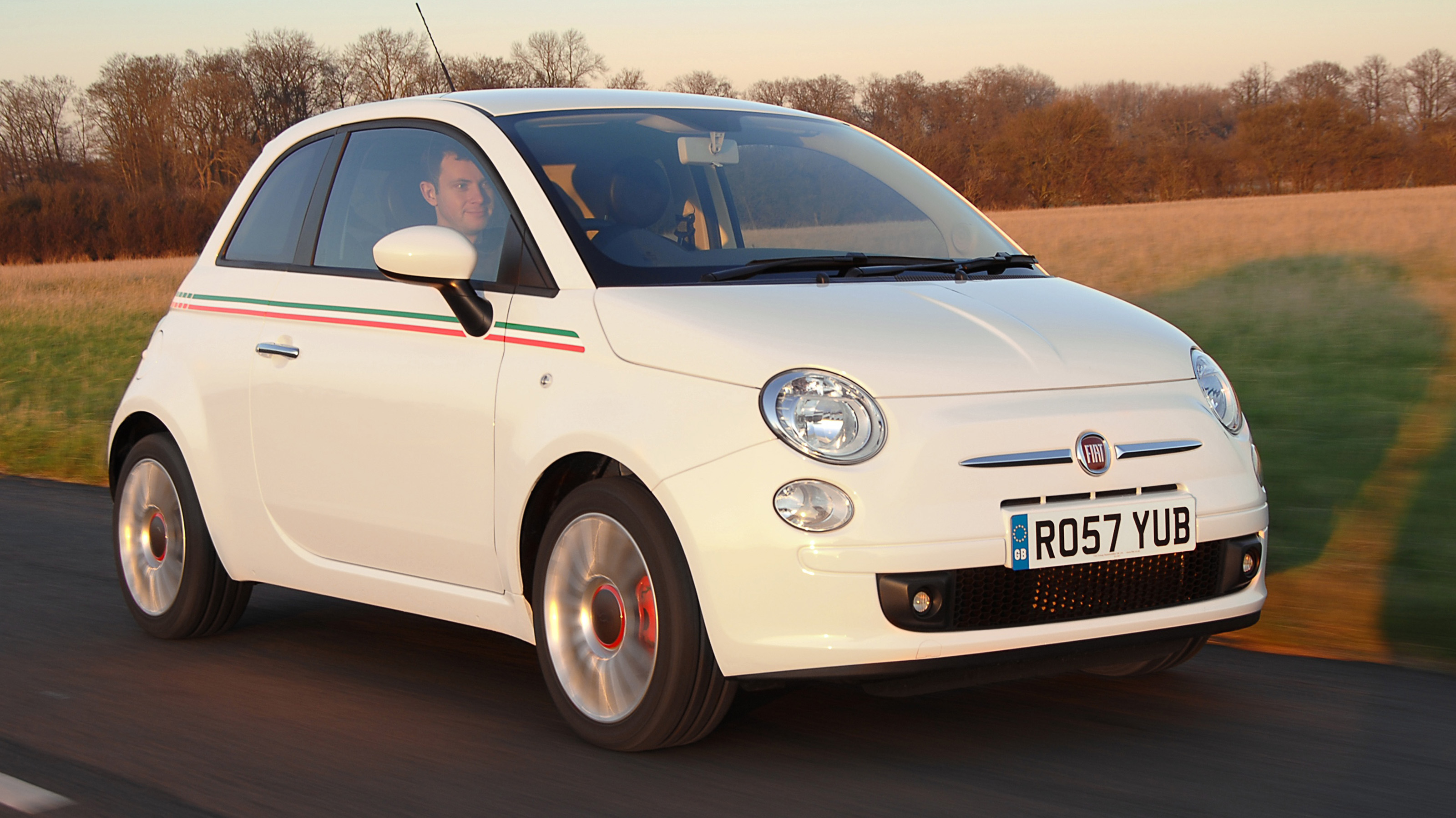 2008 Fiat 500 driving