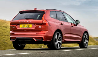 Facelifted Volvo XC60 driving - rear