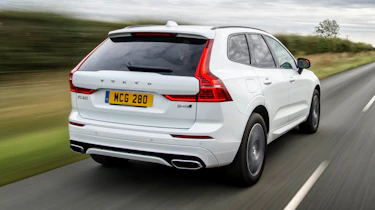 Volvo XC60 R-Design driving - rear