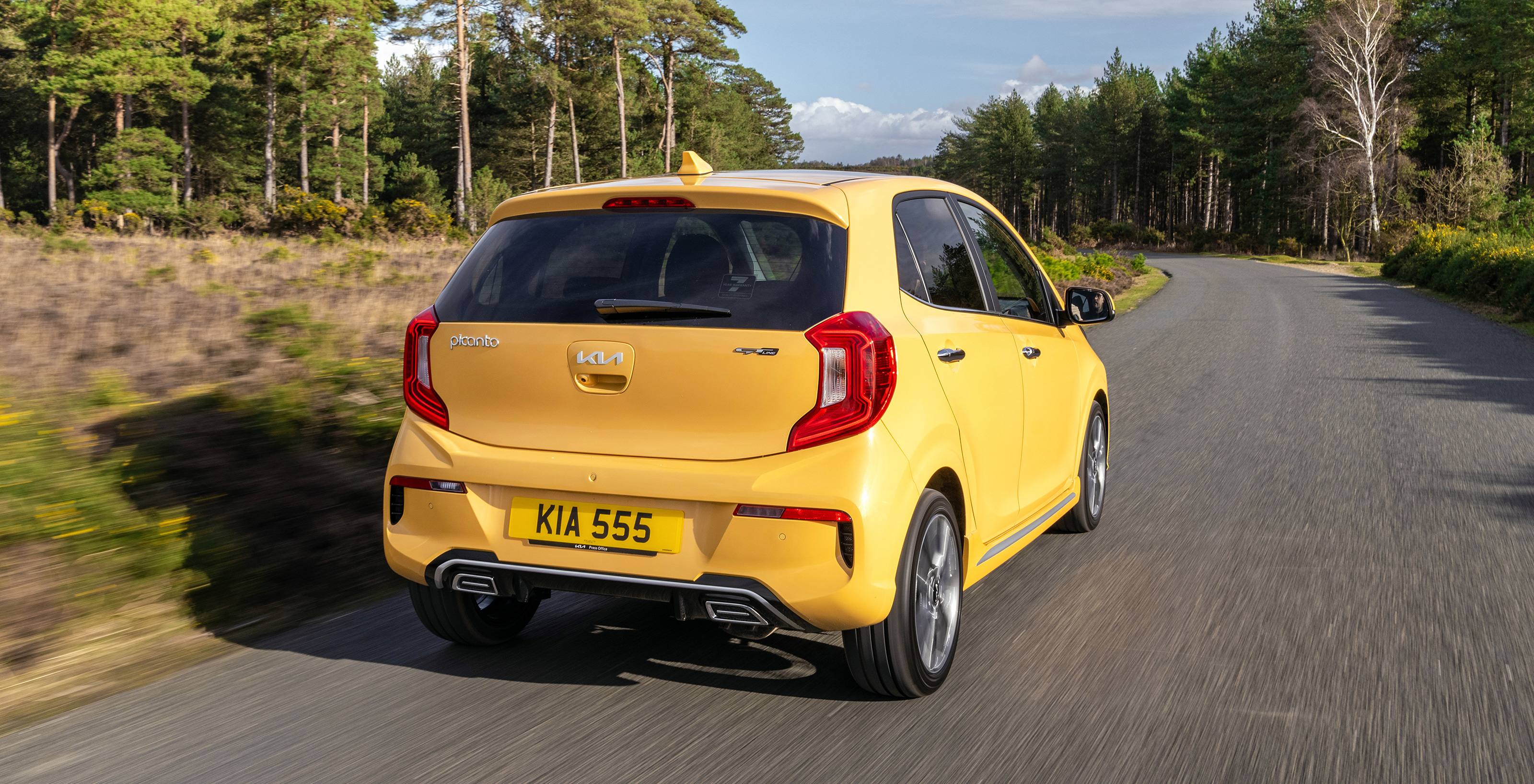Kia Picanto hatchback rear 3/4 tracking