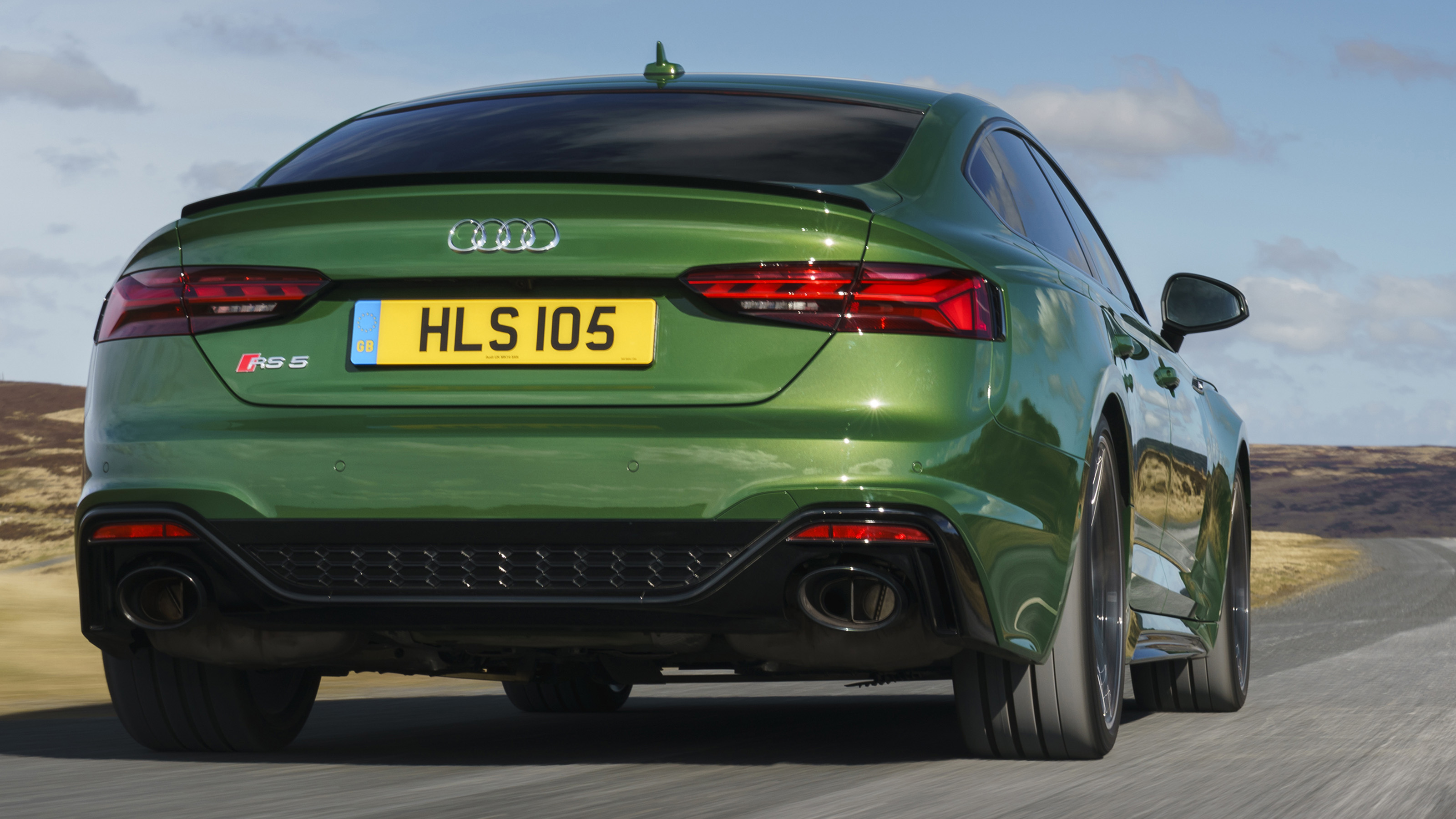 Audi RS5 Sportback driving - rear