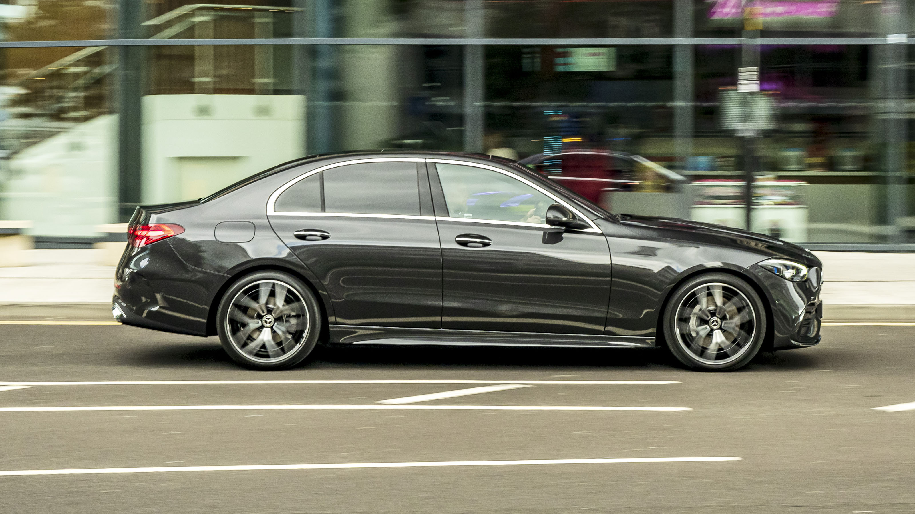 Mercedes C-Class saloon driving - side
