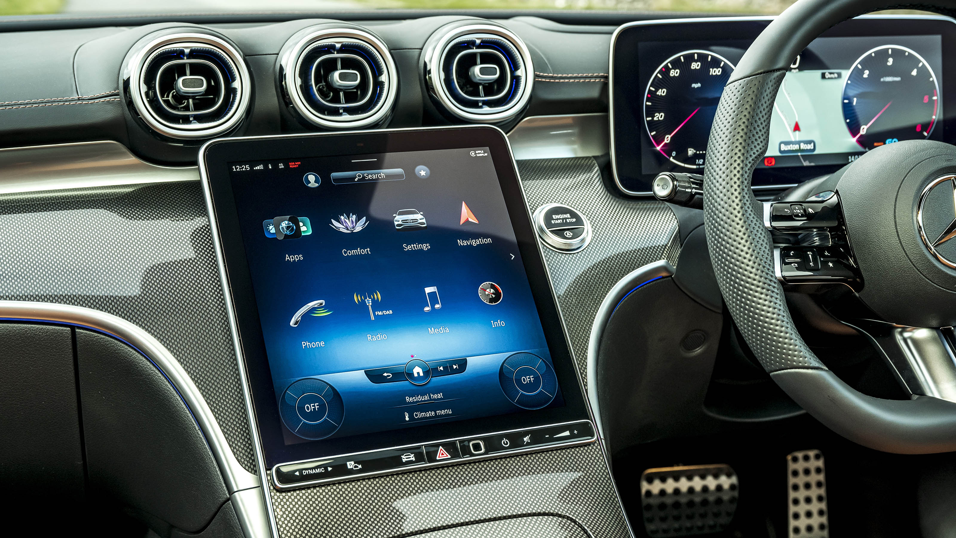 Mercedes C-Class saloon dashboard