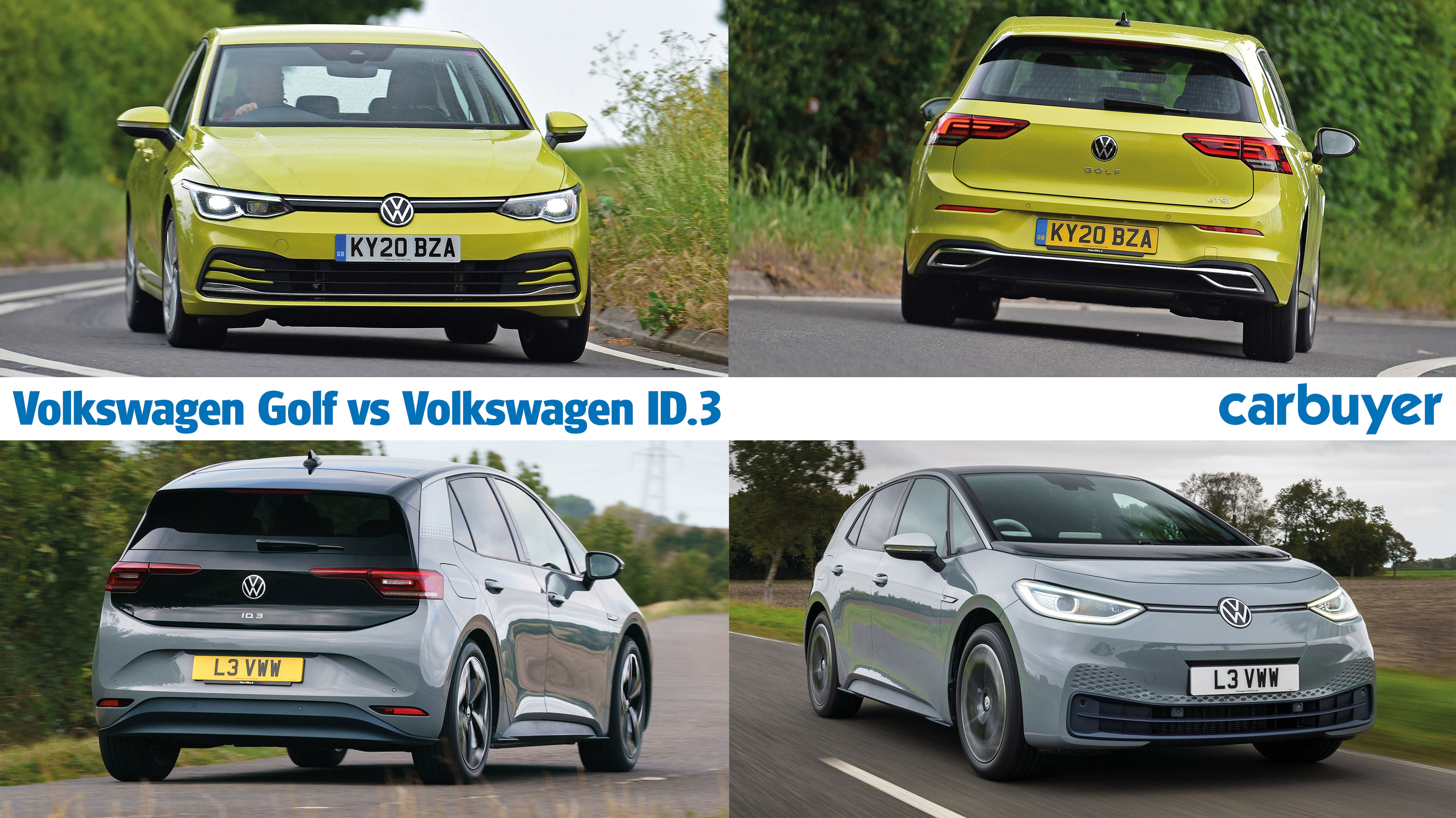 Volkswagen Golf vs Volkswagen ID.3 header