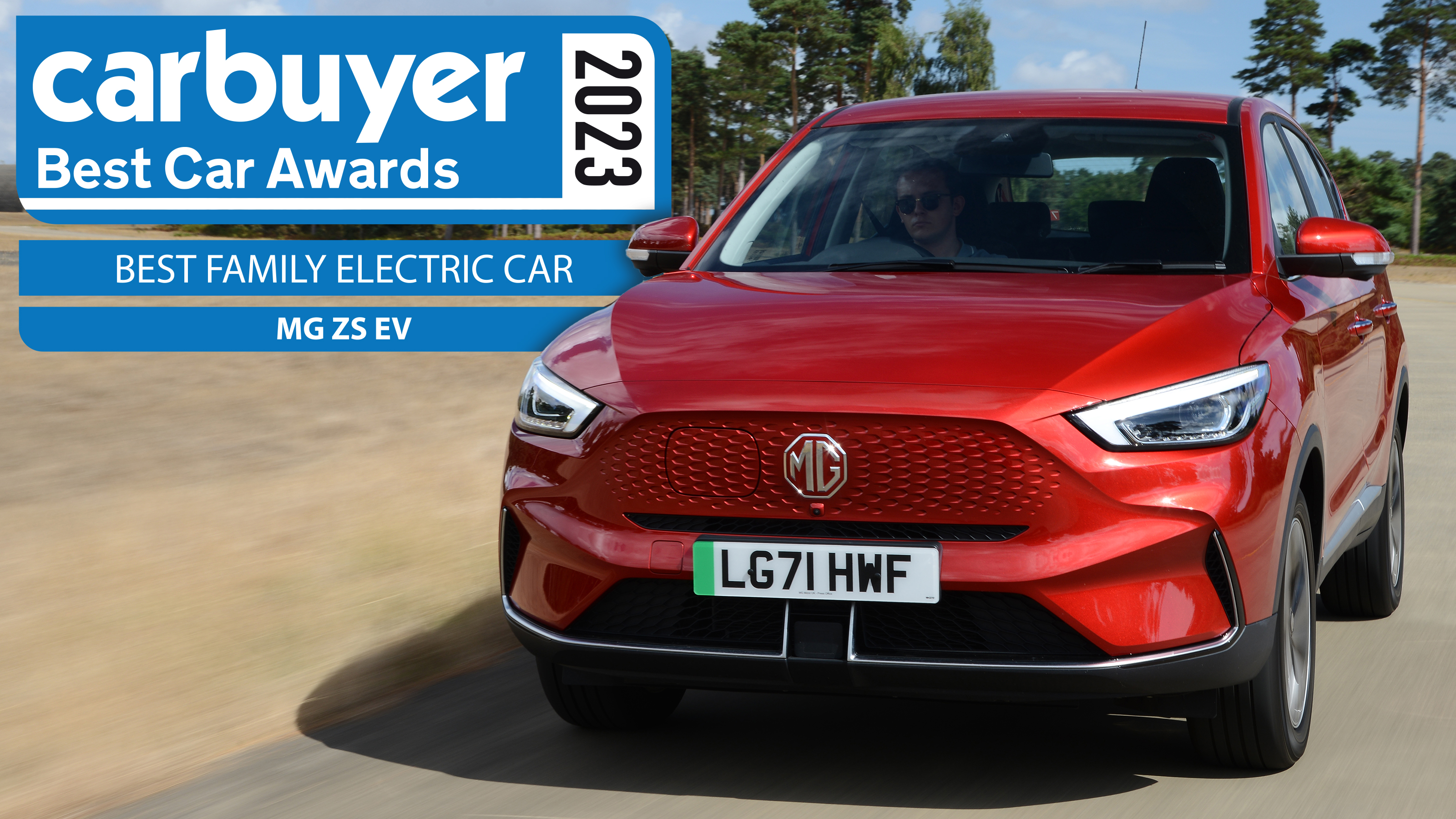 Carbuyer best family electric car MG ZS EV