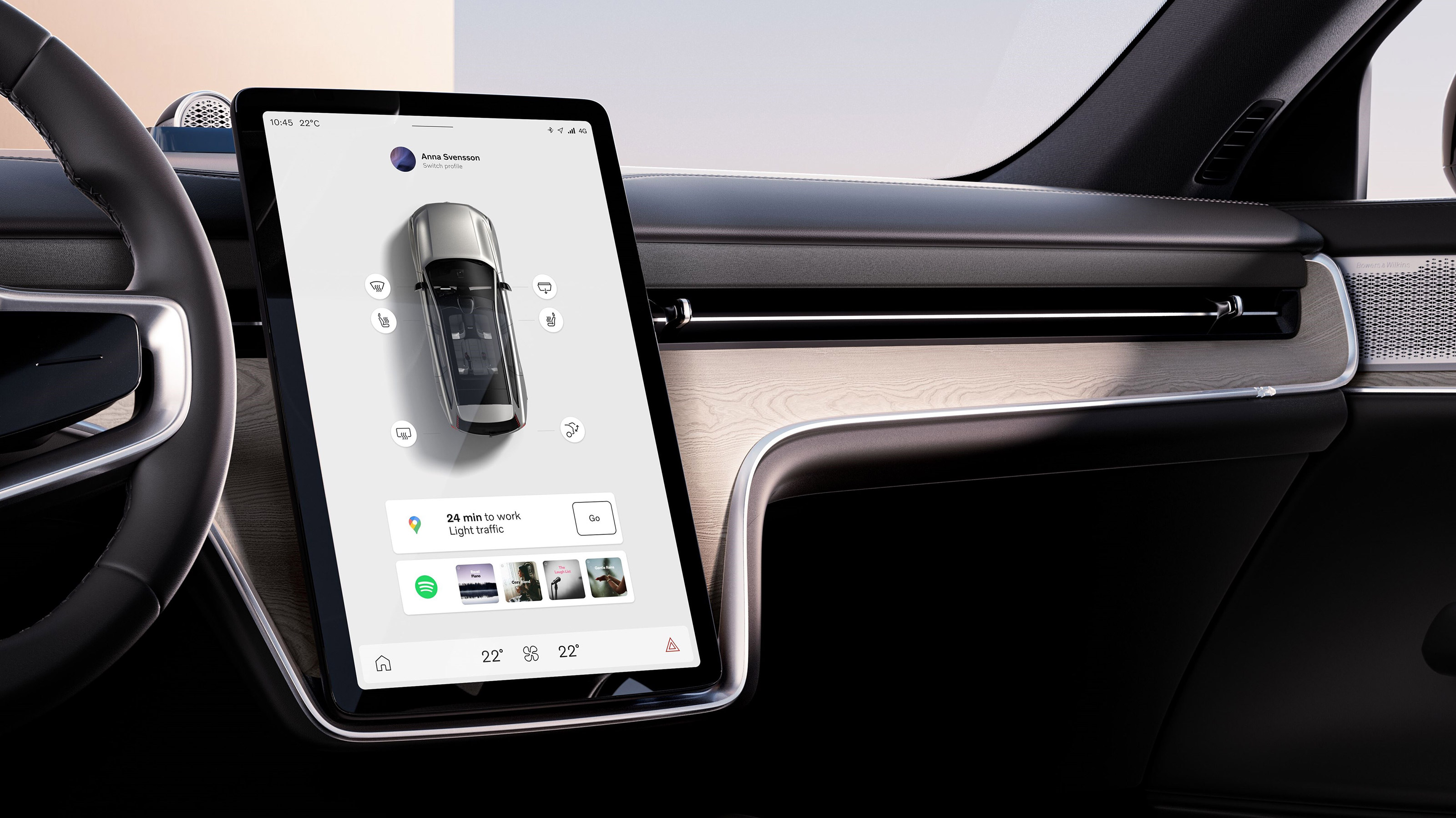 2024 Volvo EX90 - touchscreen