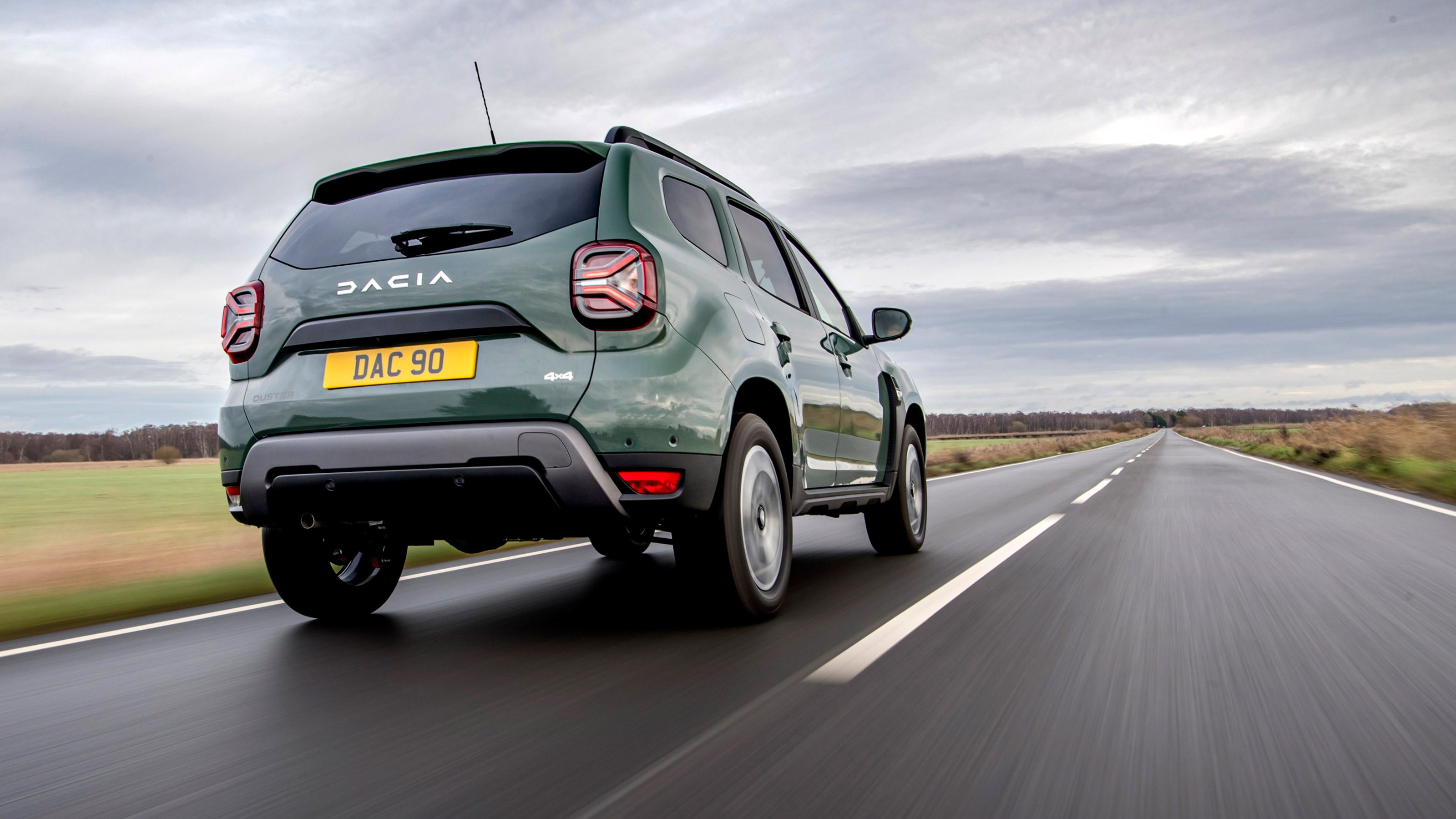 Dacia Duster SUV rear 3/4 tracking