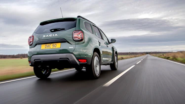 Dacia Duster SUV rear 3/4 tracking