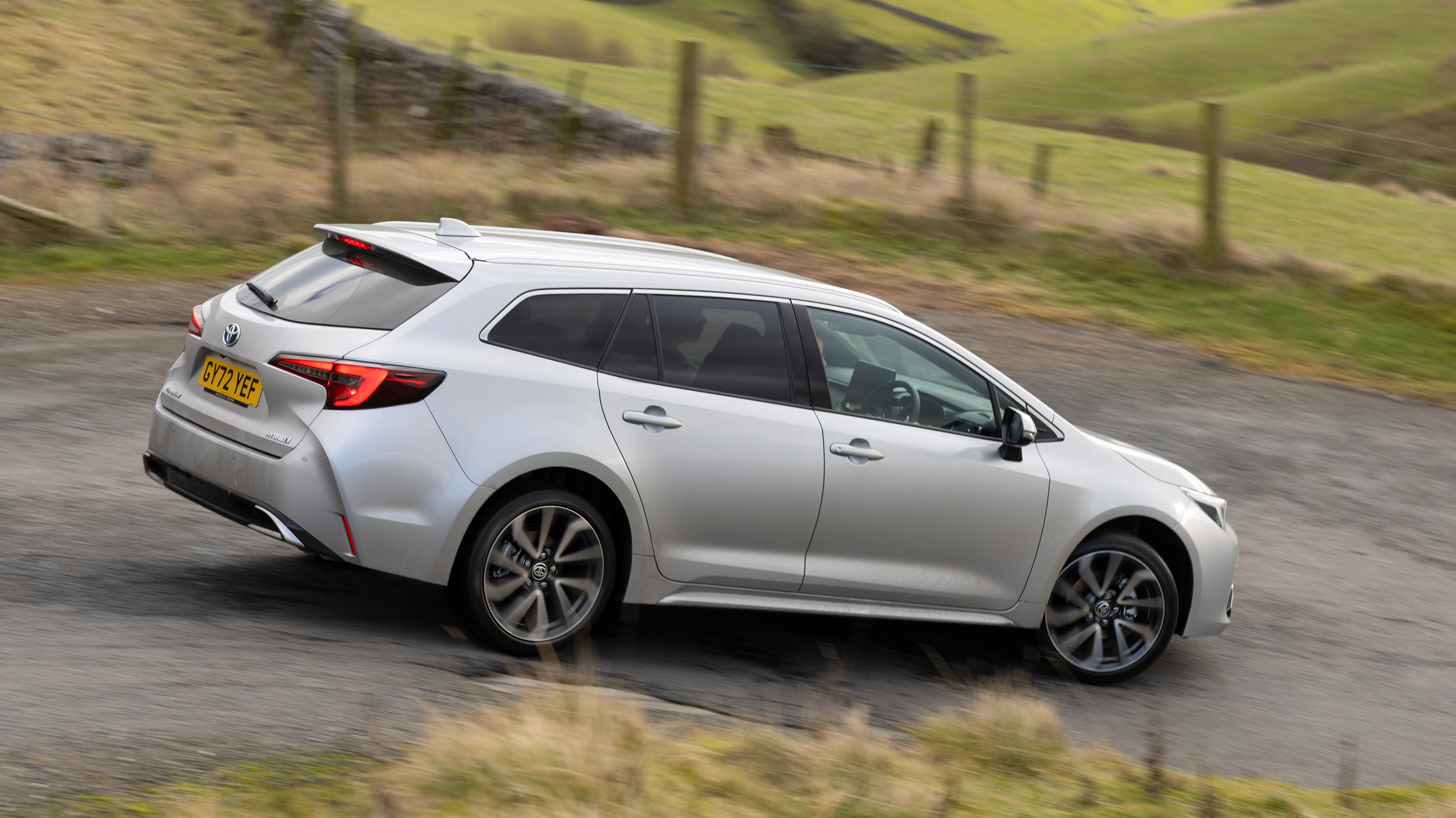 Toyota Corolla Touring Sports estate rear 3/4 tracking