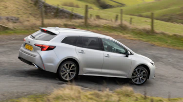 Toyota Corolla Touring Sports estate rear 3/4 tracking