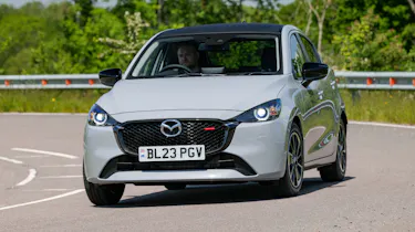 Mazda2 facelift front cornering