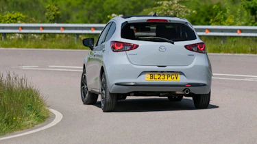 Mazda2 facelift rear cornering