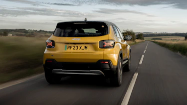 Jeep Avenger SUV rear 3/4 tracking