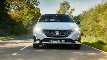 Peugeot E-308 UK front driving
