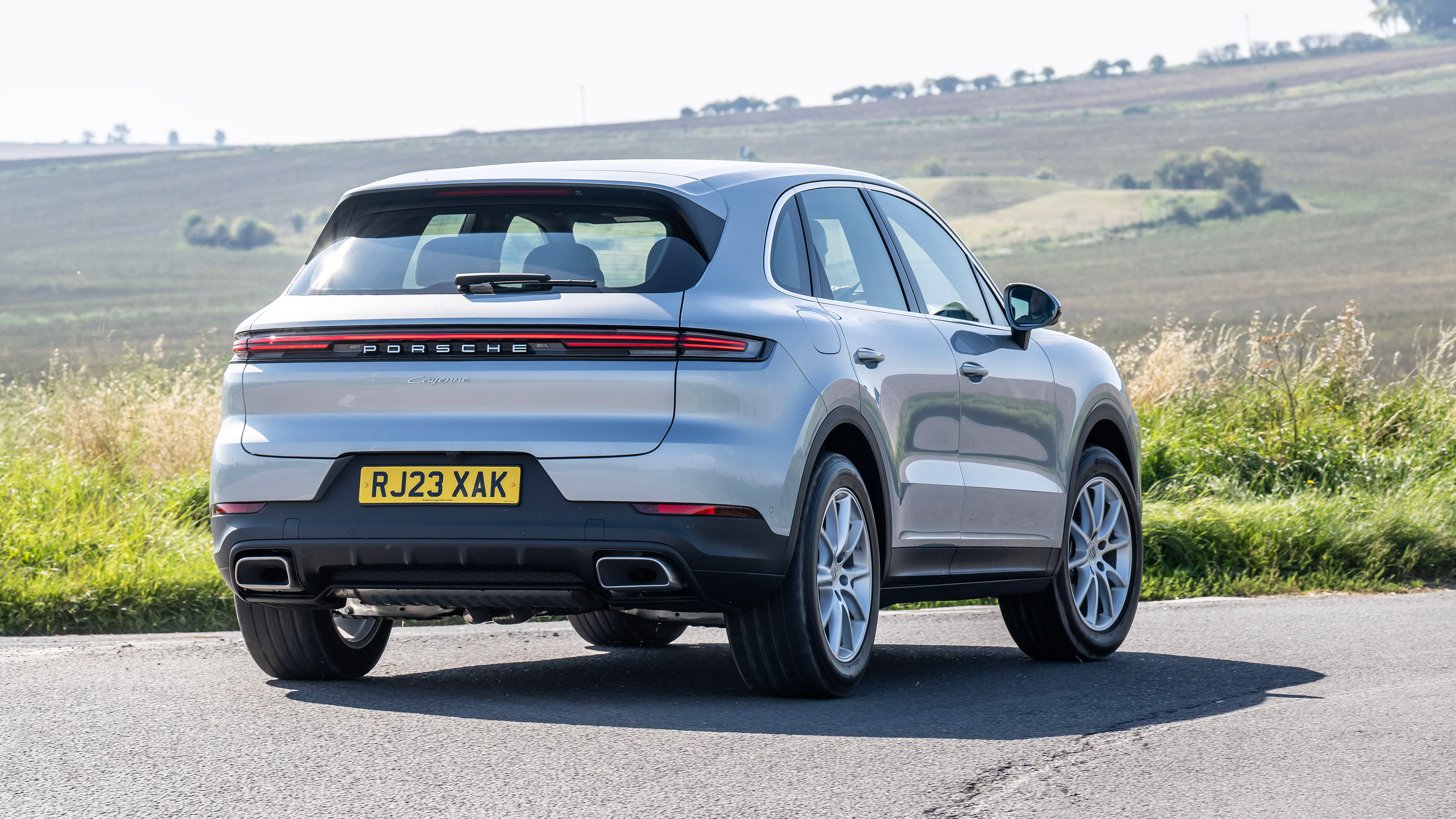 Porsche Cayenne SUV rear 3/4 handling