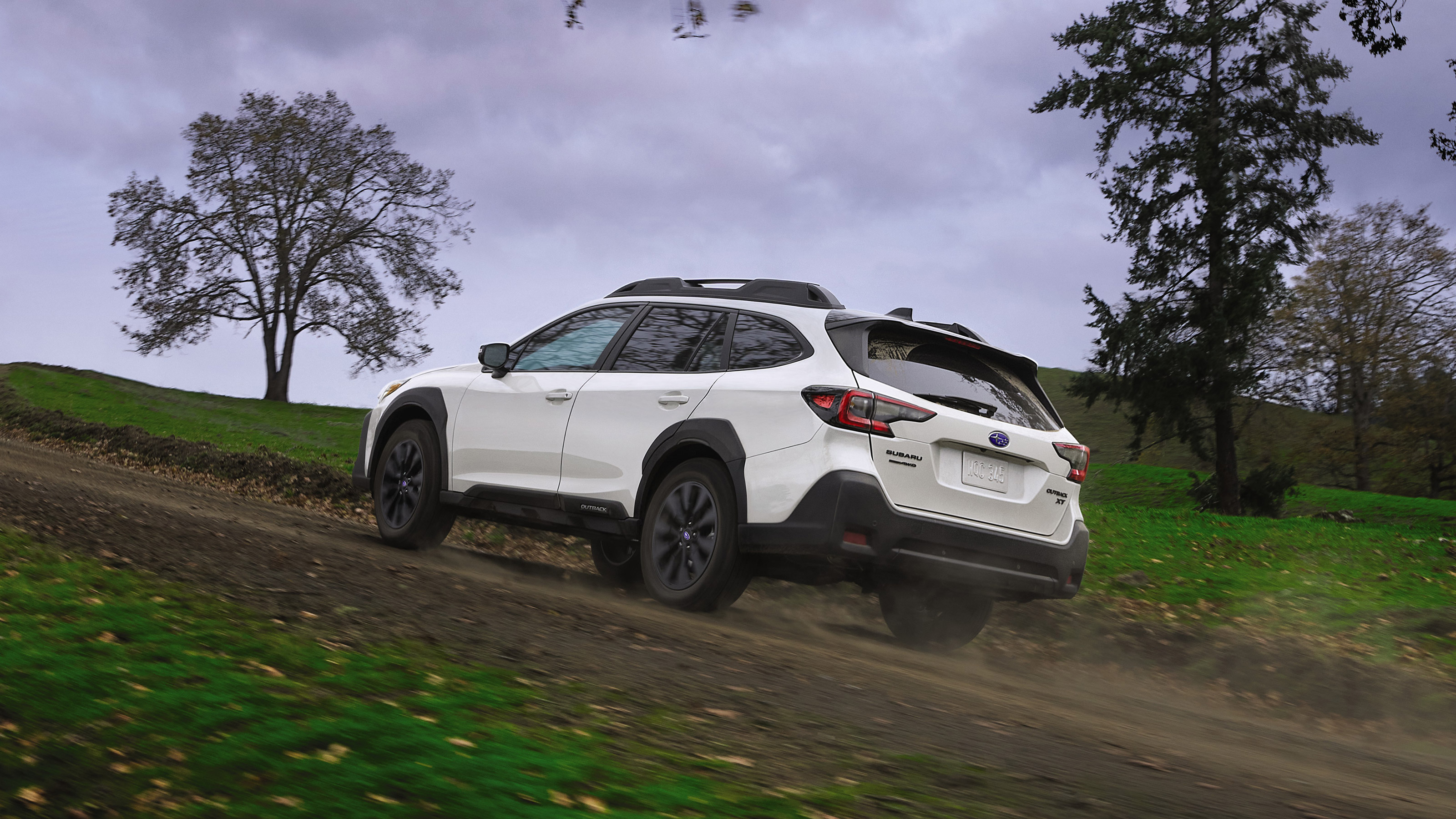 Subaru Outback estate rear 3/4 off-road