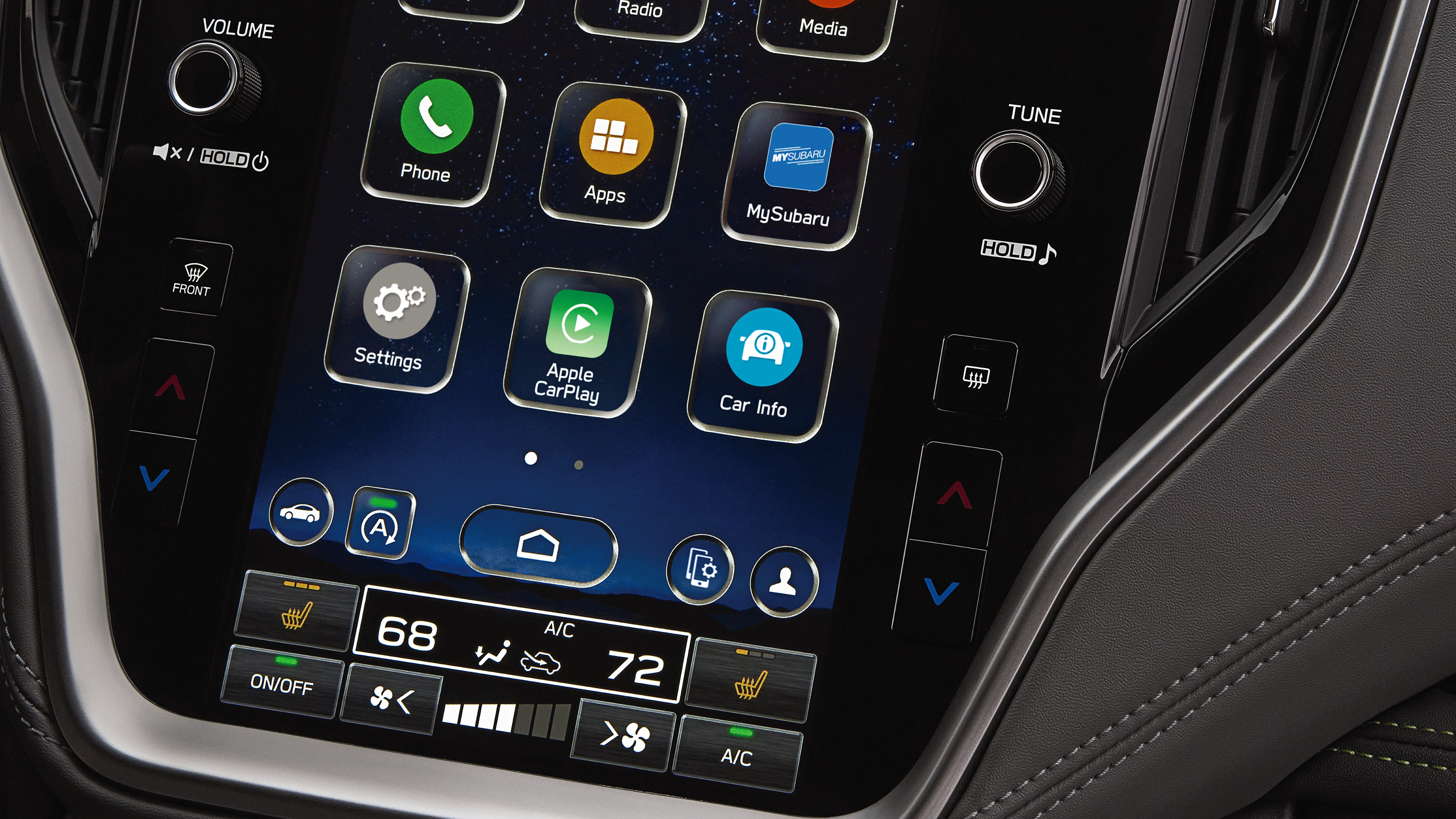 Subaru Outback estate infotainment display
