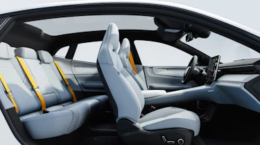 Polestar 4 front and rear interior