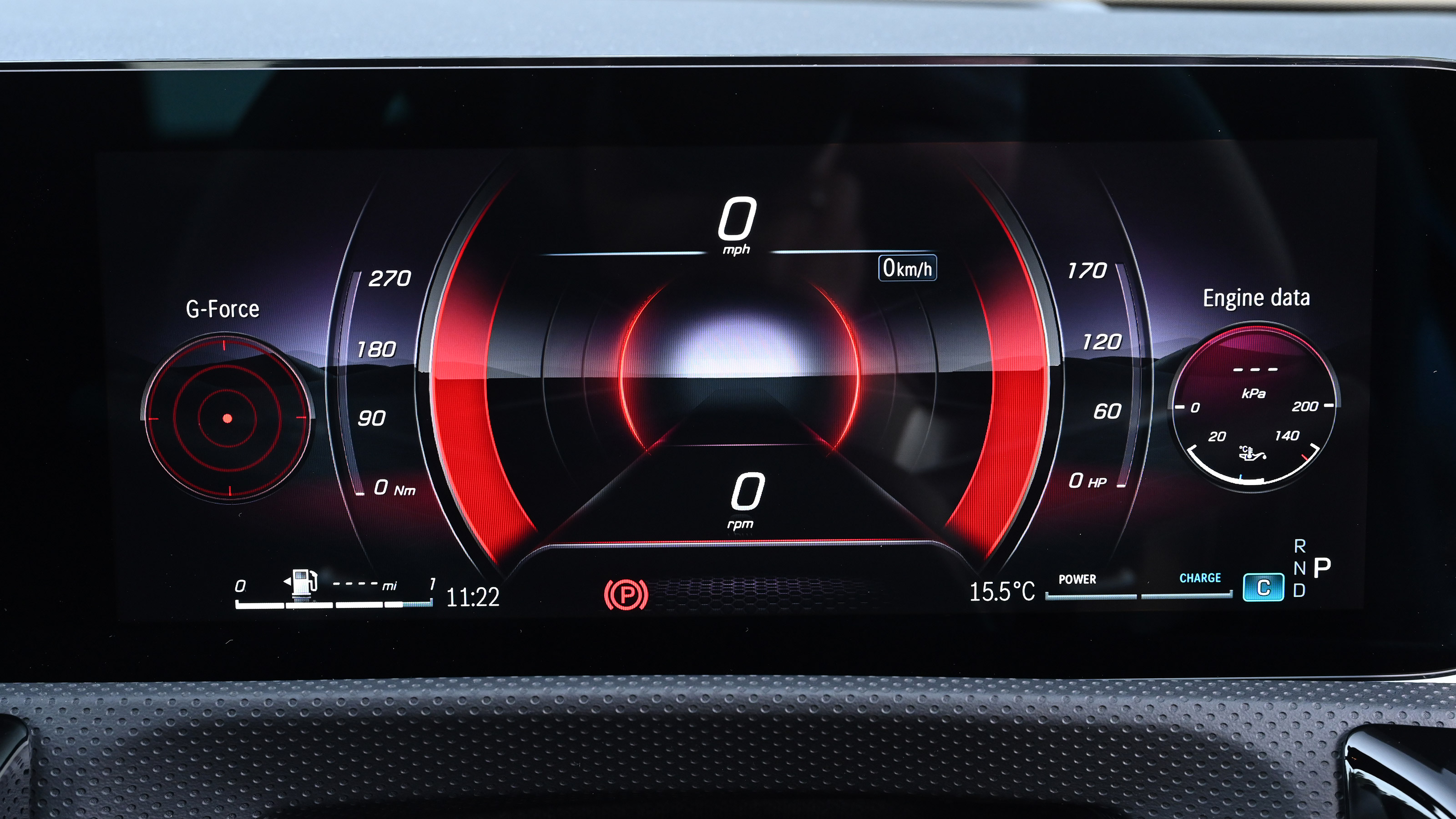 Mercedes CLA instrument panel