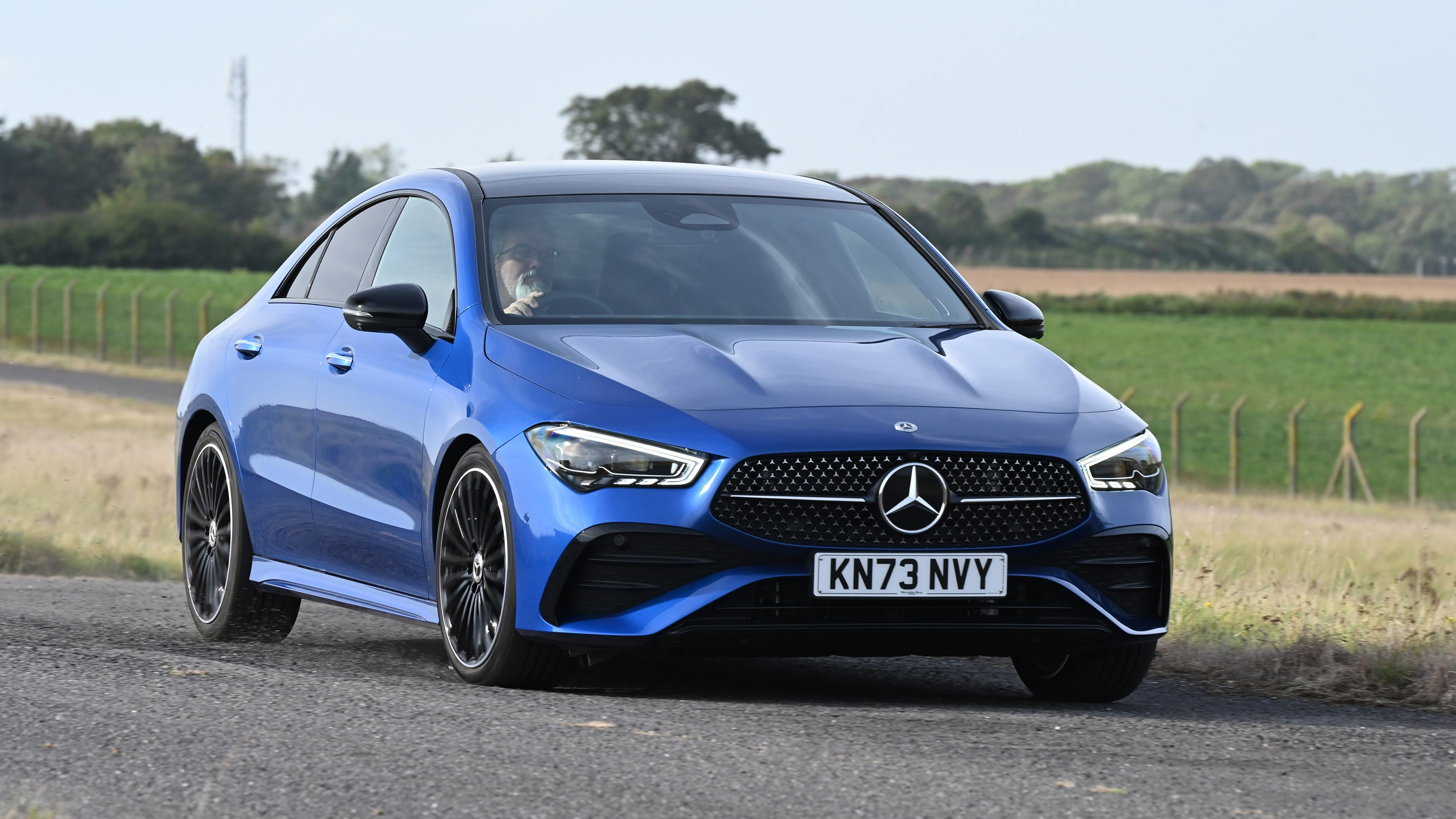 Mercedes CLA front cornering