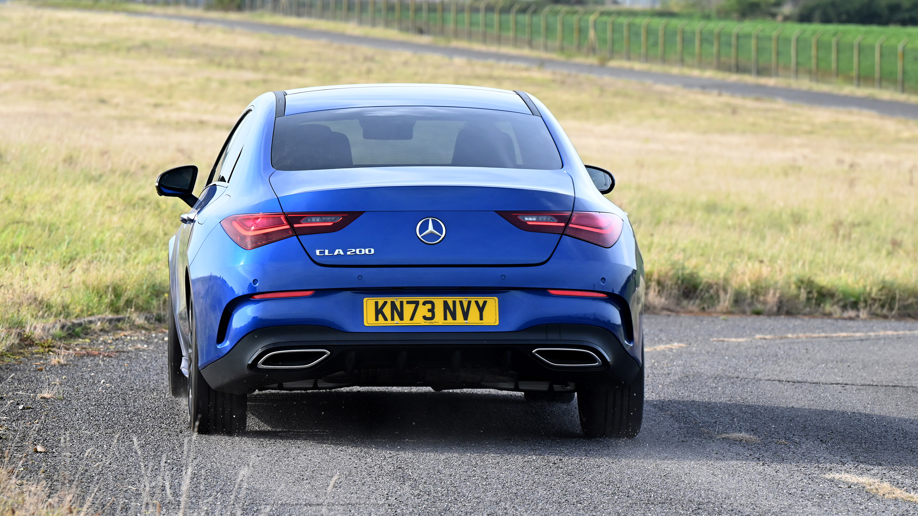 Mercedes CLA rear cornering