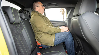 Peugeot E-208 rear seats staff