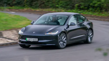Tesla Model 3 facelift front cornering