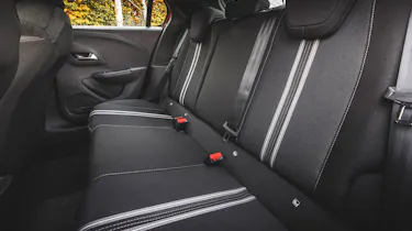 Vauxhall Corsa facelift rear seats
