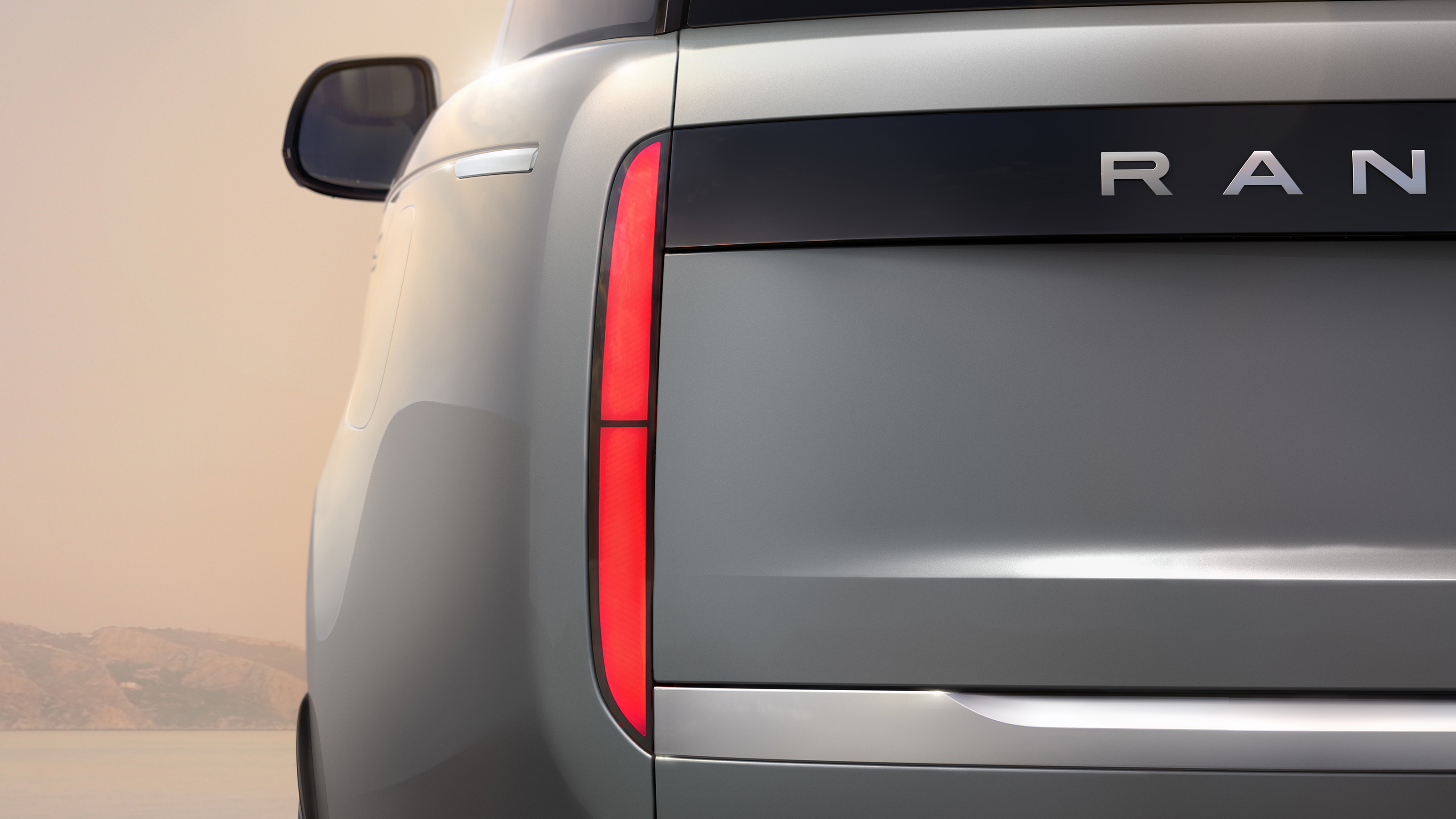 Range Rover Electric tail light detail